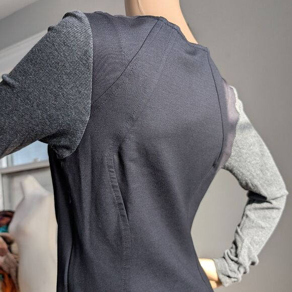 NWT Lucidez by Marcia Azzi Mini Dress Cowl Draped Knit Brazilian Designer Size 2 - Picture 7 of 13